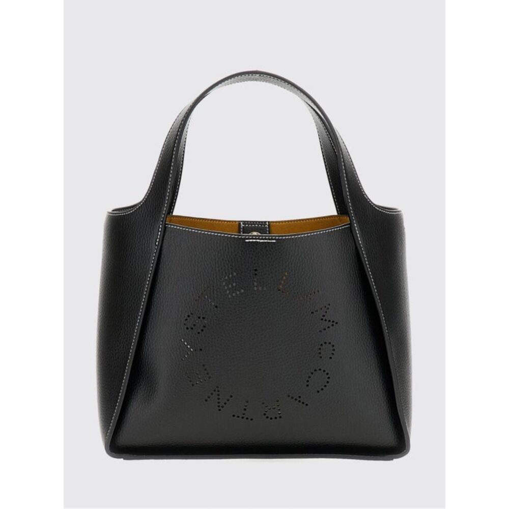 Faux Leather Handbag Stella Mccartney With Perforated Logo And Pouch